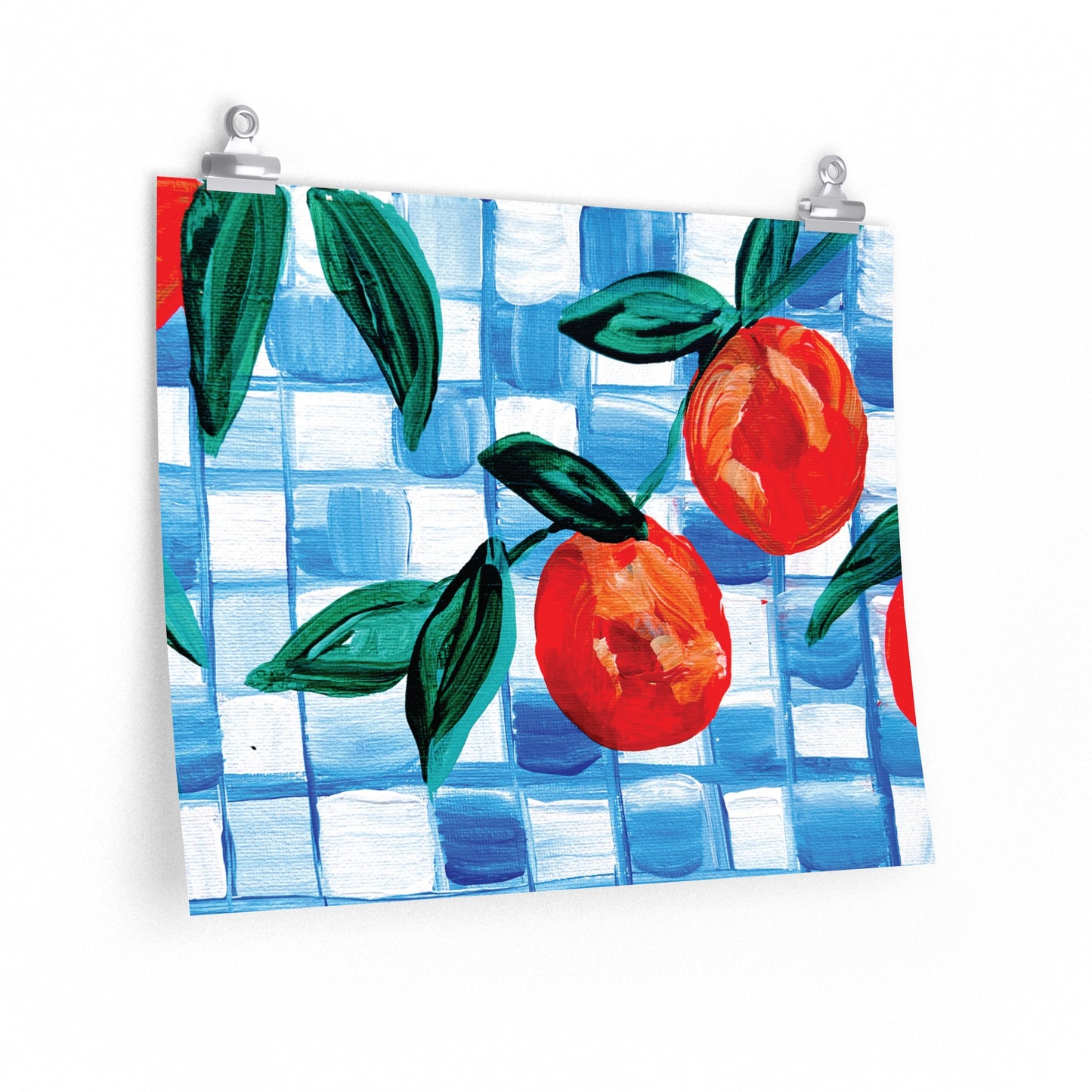 Blue Checkers and Oranges - Fruit Mini Series- 2023