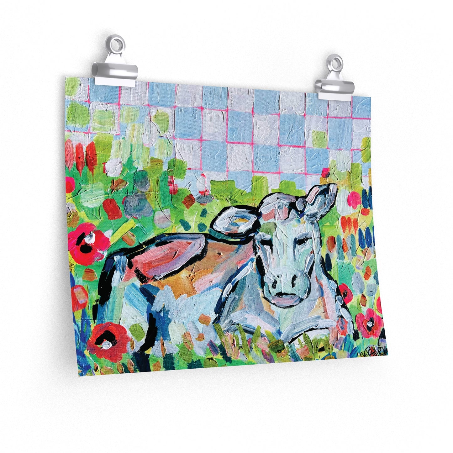 Izzy the Checkerboard Cow - 2023