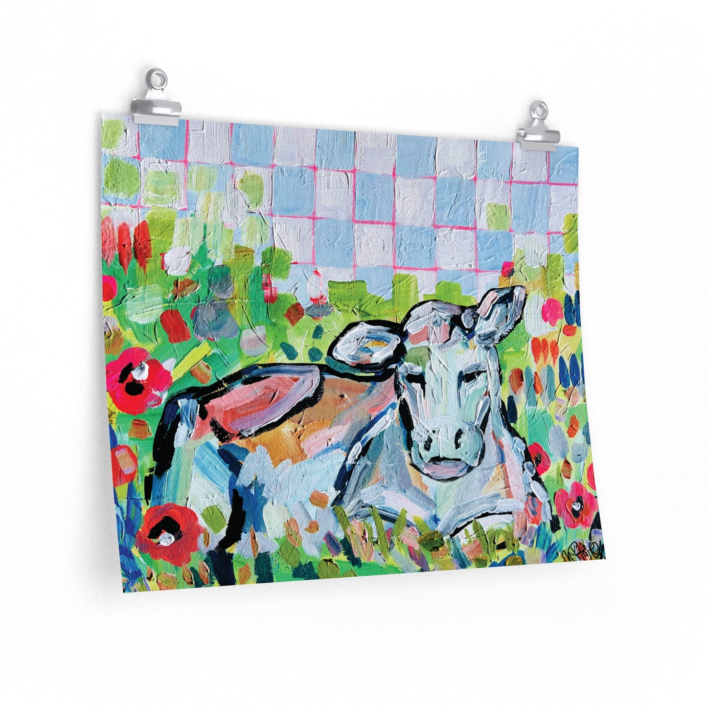 Izzy the Checkerboard Cow - 2023