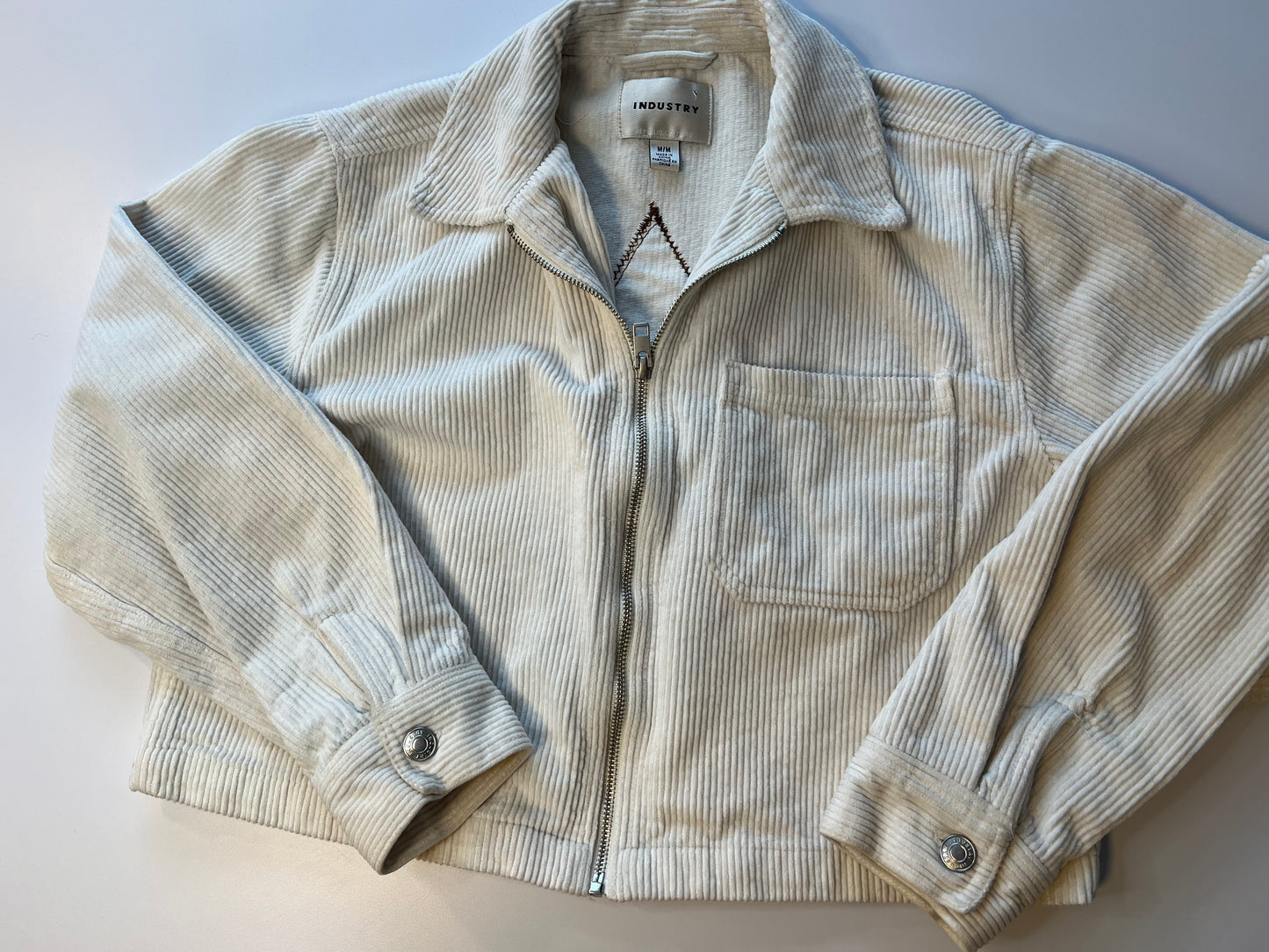 Corduroy crop jacket