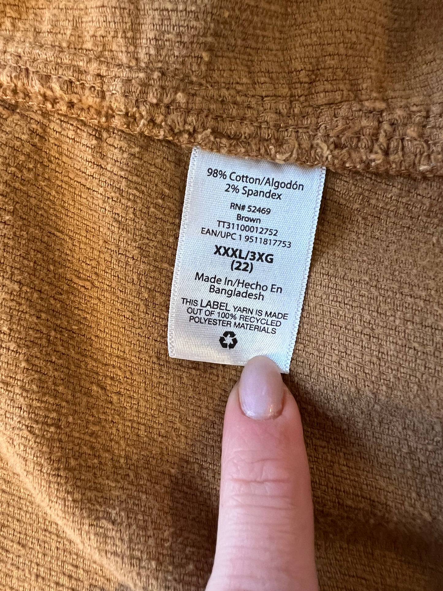 Brown Corduroy jacket with floral embroidered patch