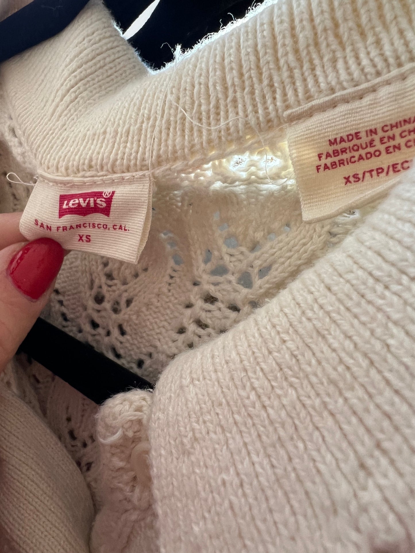 Levi’s knit top with tomatoes