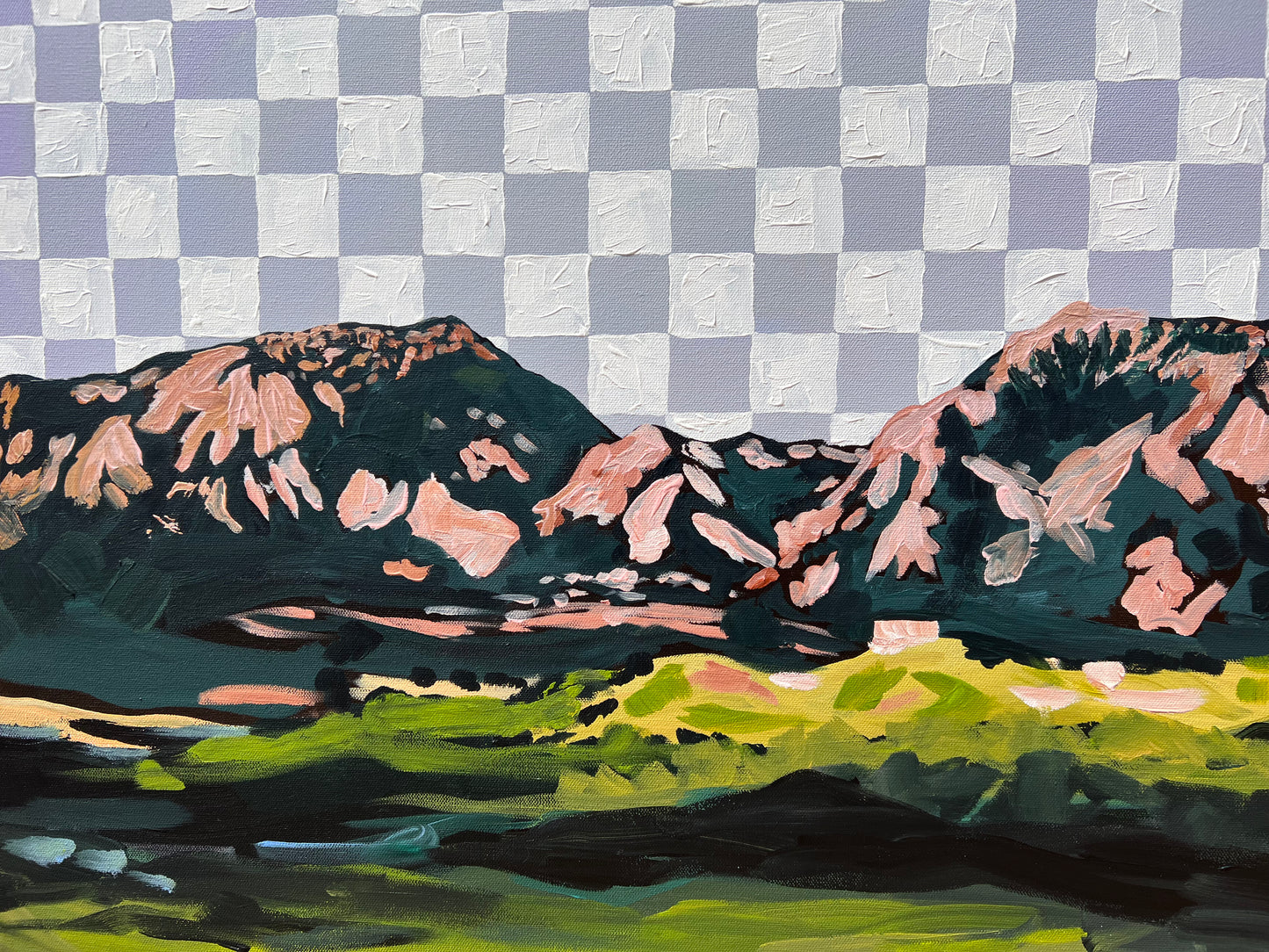 “Checking Out Boulder” 2023 Checkerboard Rockies series