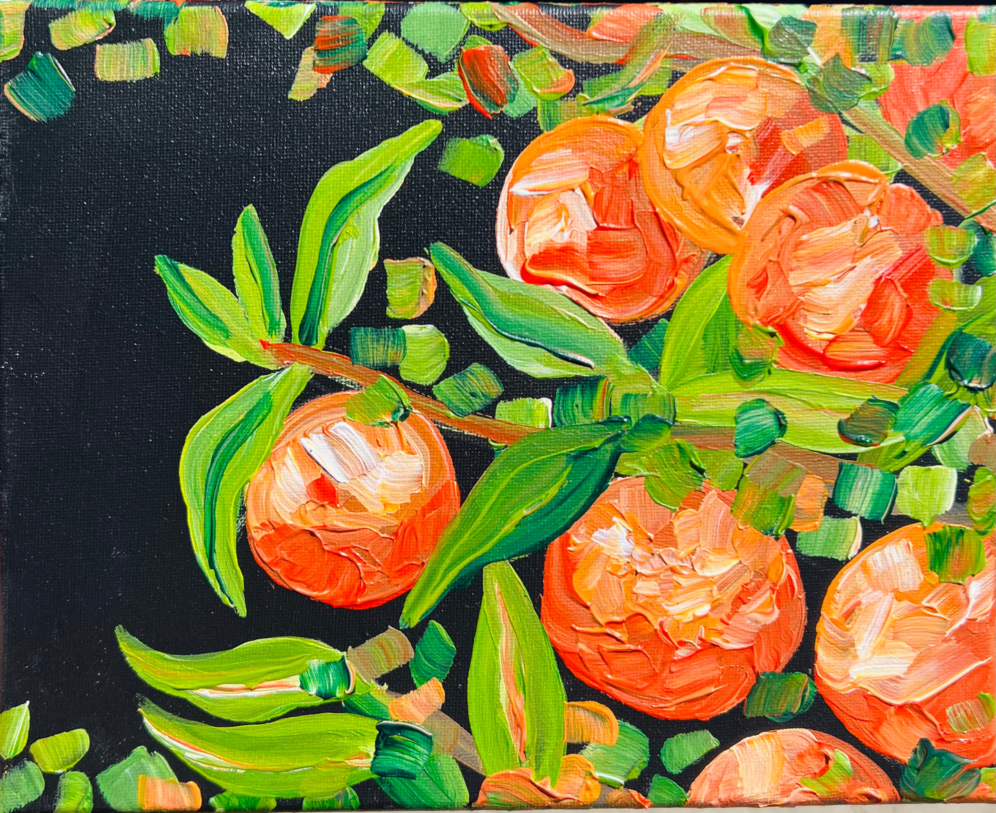 “Oranges & texture” 2023 Checkerboard fruit series
