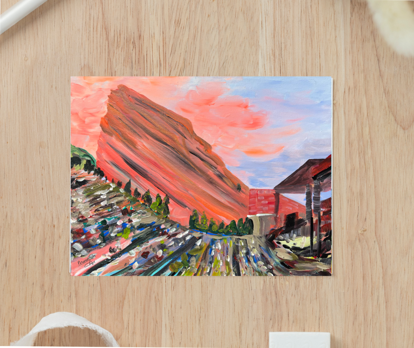 Red Rocks At Sunset Print