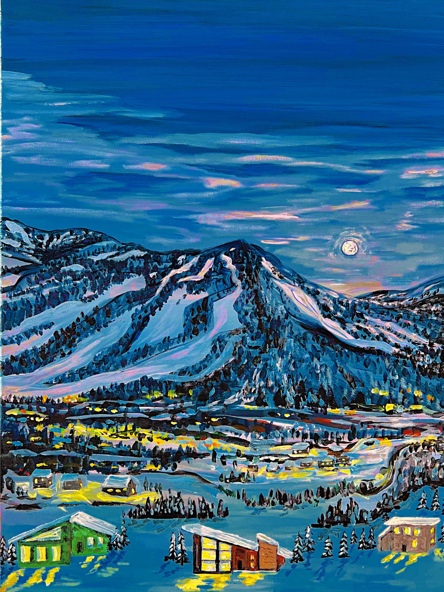 Vail Colorado -Mid Mod Mountain town- print