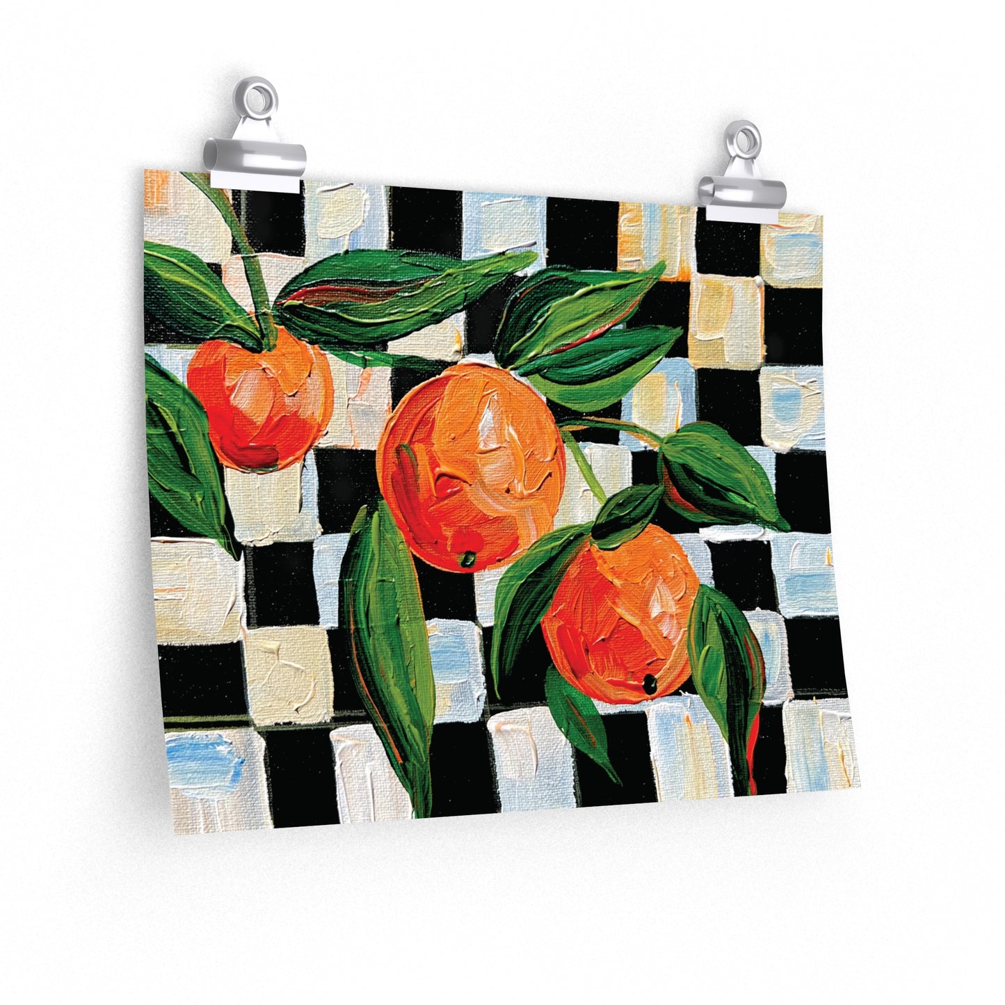 Checkerboard Oranges - Fruit Mini Series- 2023