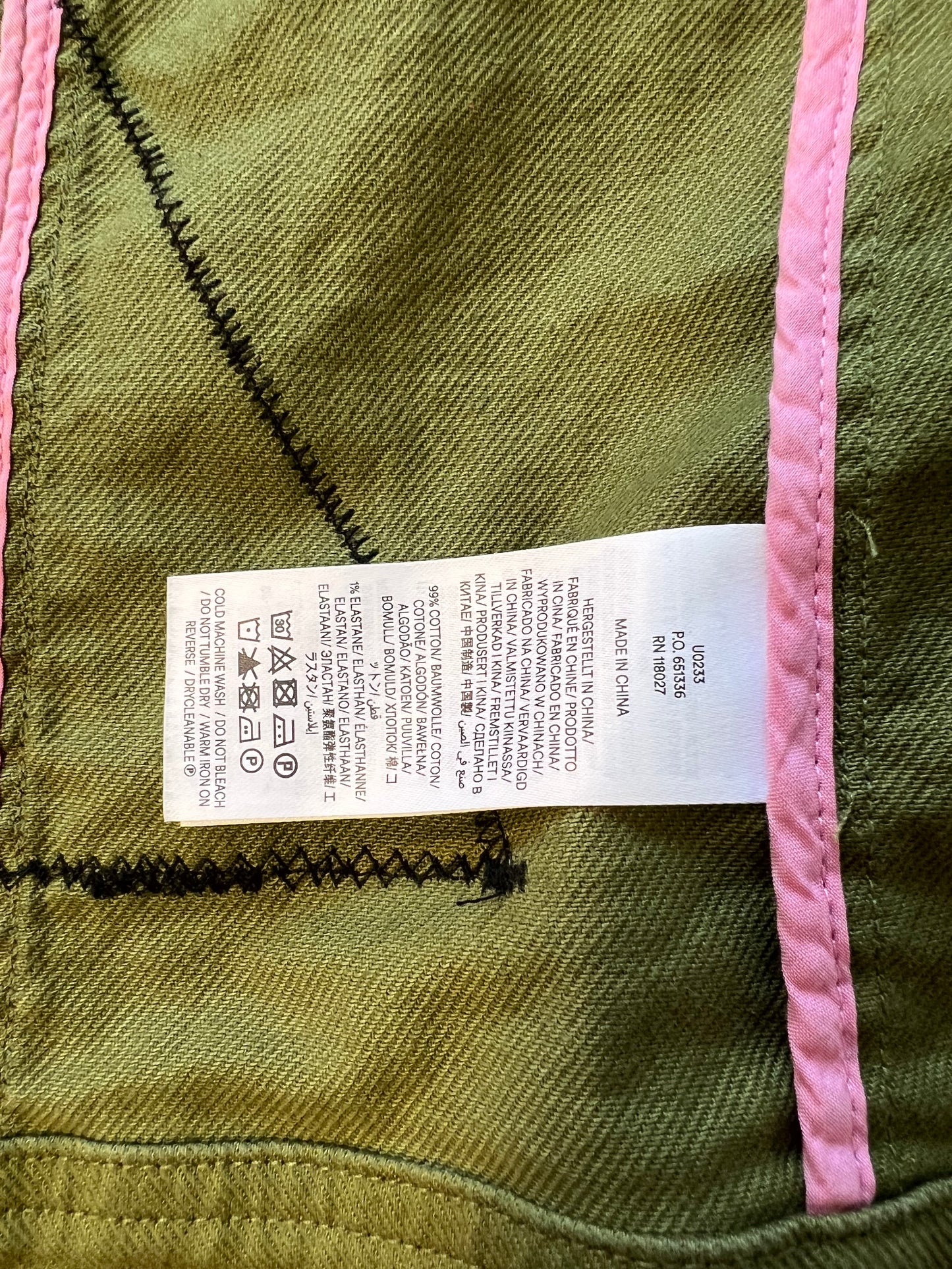 Green Boden Jackey with floral embroidered patch