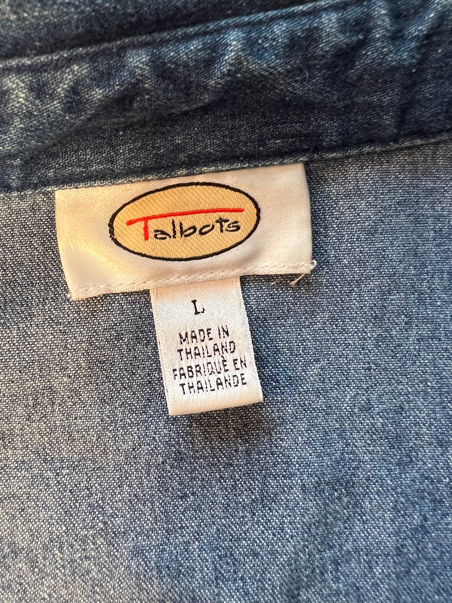 Talbots light weight denim jacket