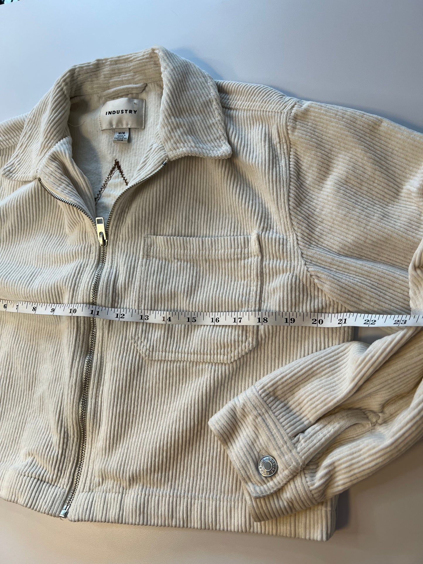 Corduroy crop jacket