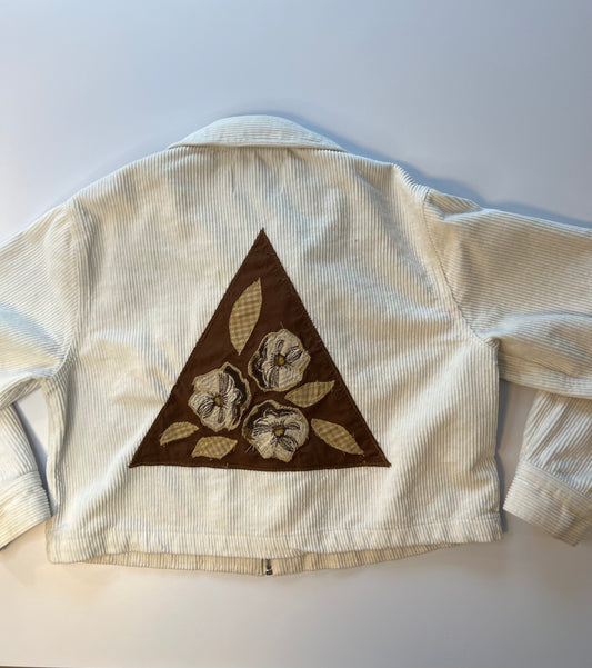 Corduroy crop jacket