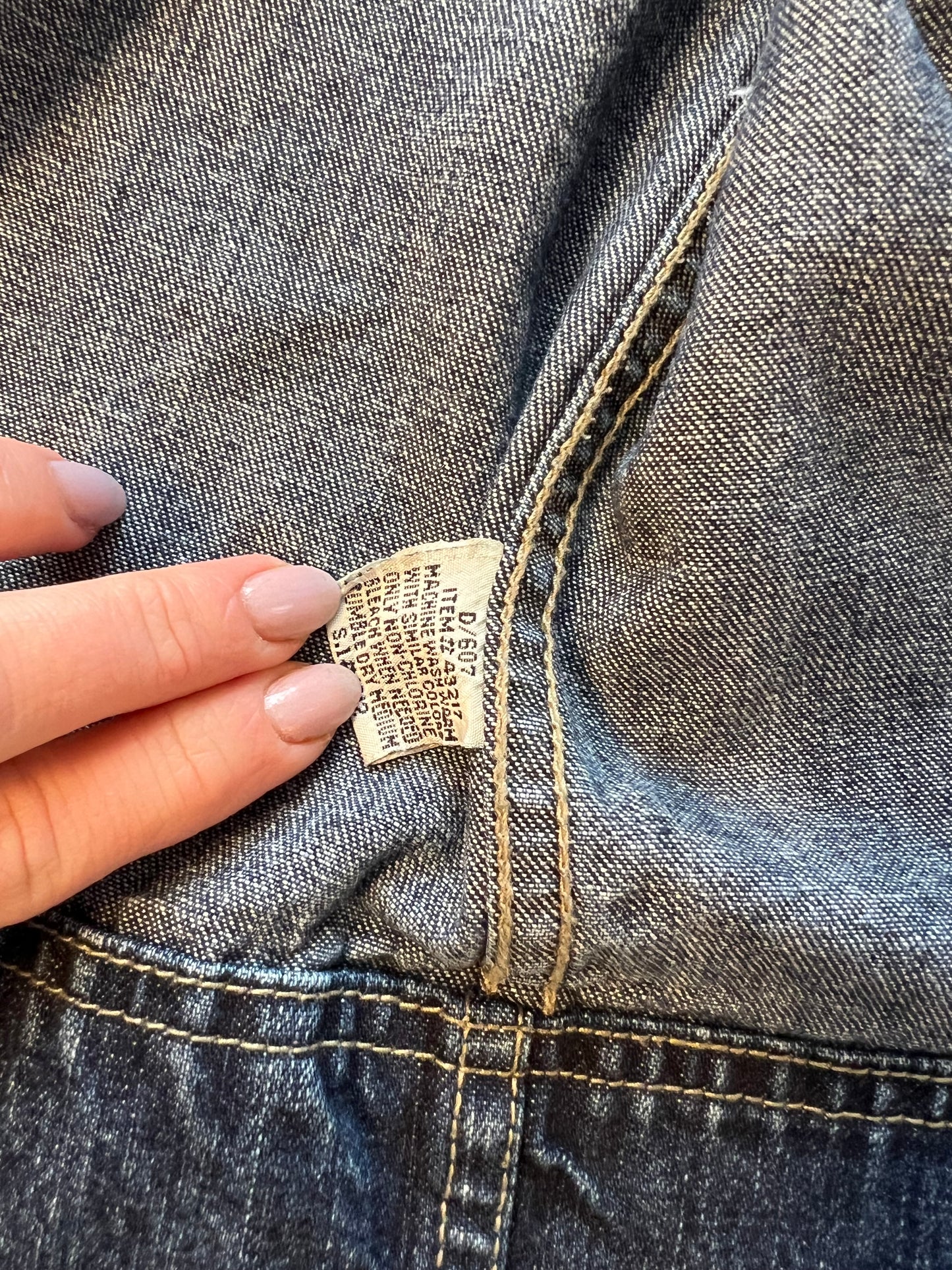 Denim on denim quilted patch Jacket