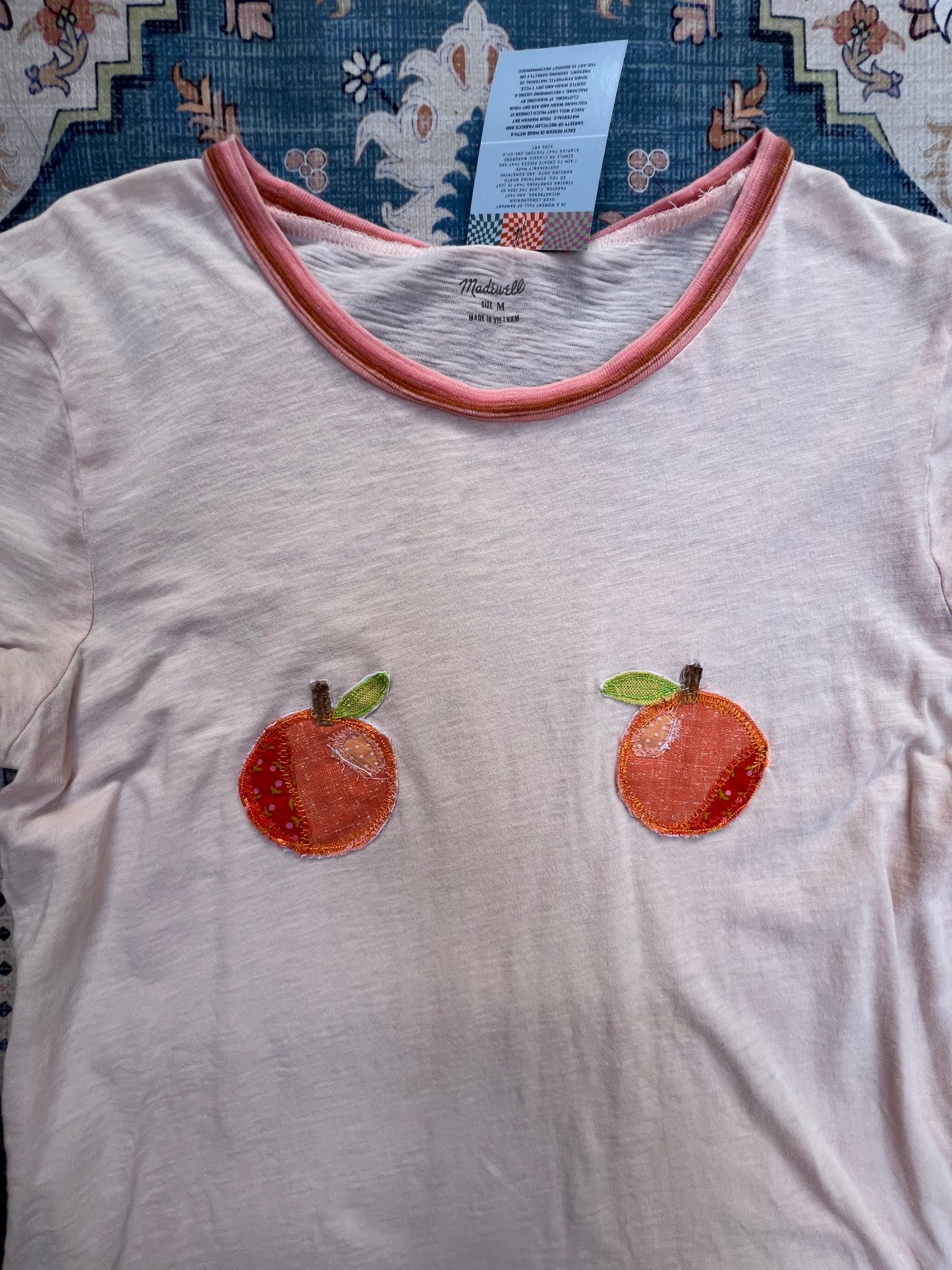 Madewell peach boobs t