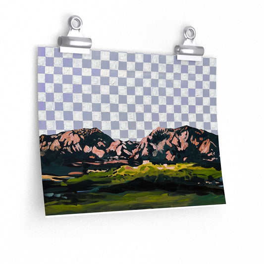 Checkerboard skies over the Flatirons- Number two in a series- 2023
