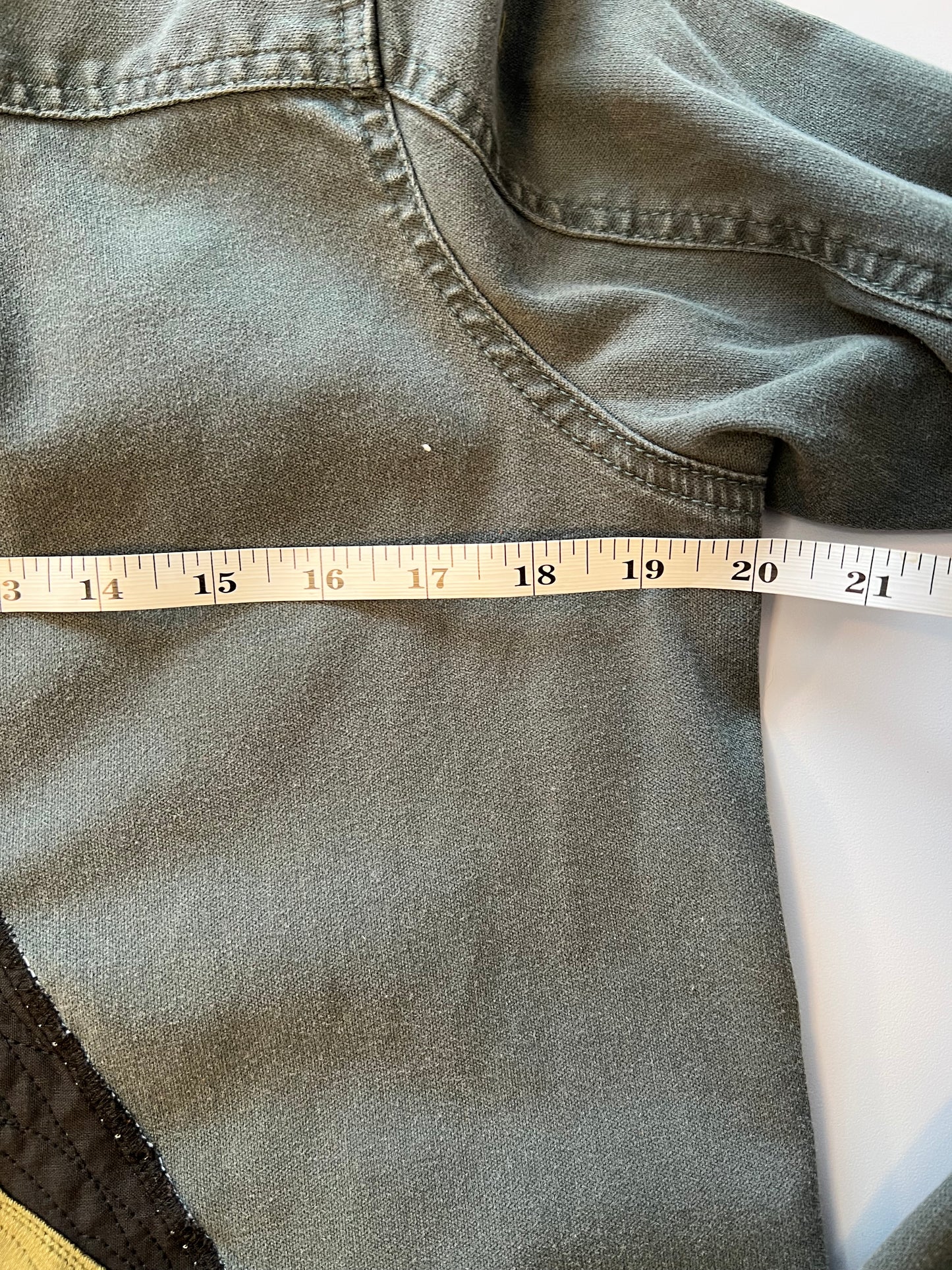 Greenish/blue floral patch jacket