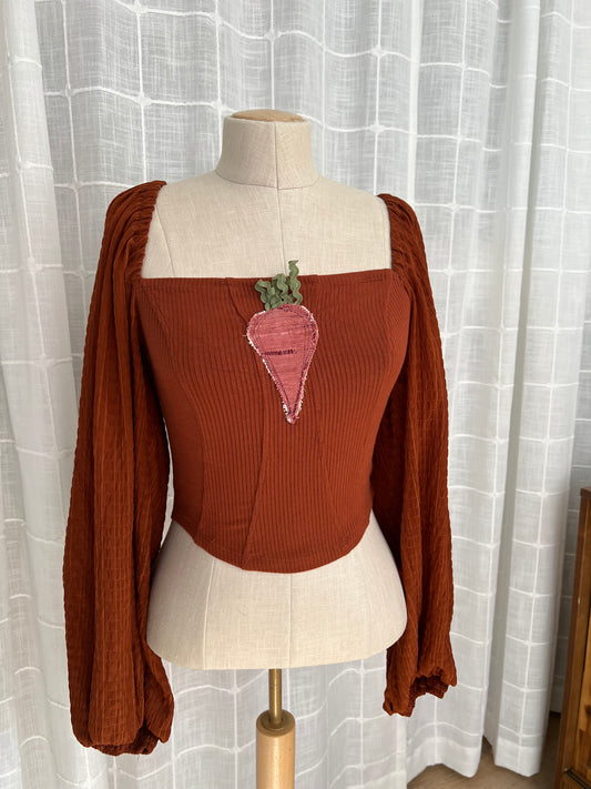 Radish top! Urban outfitters size small - puff sleeves