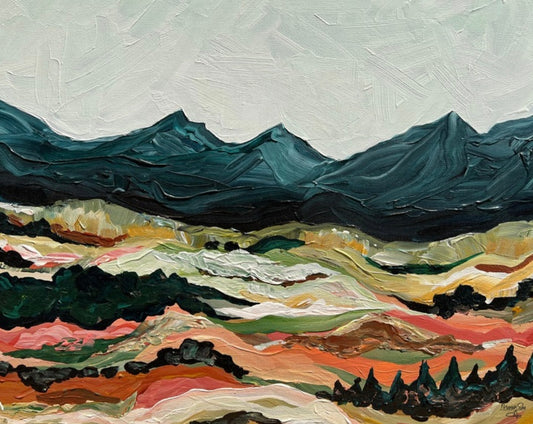 Textured Rolling Hills- 8 x 10- DIGITAL DOWNLOAD