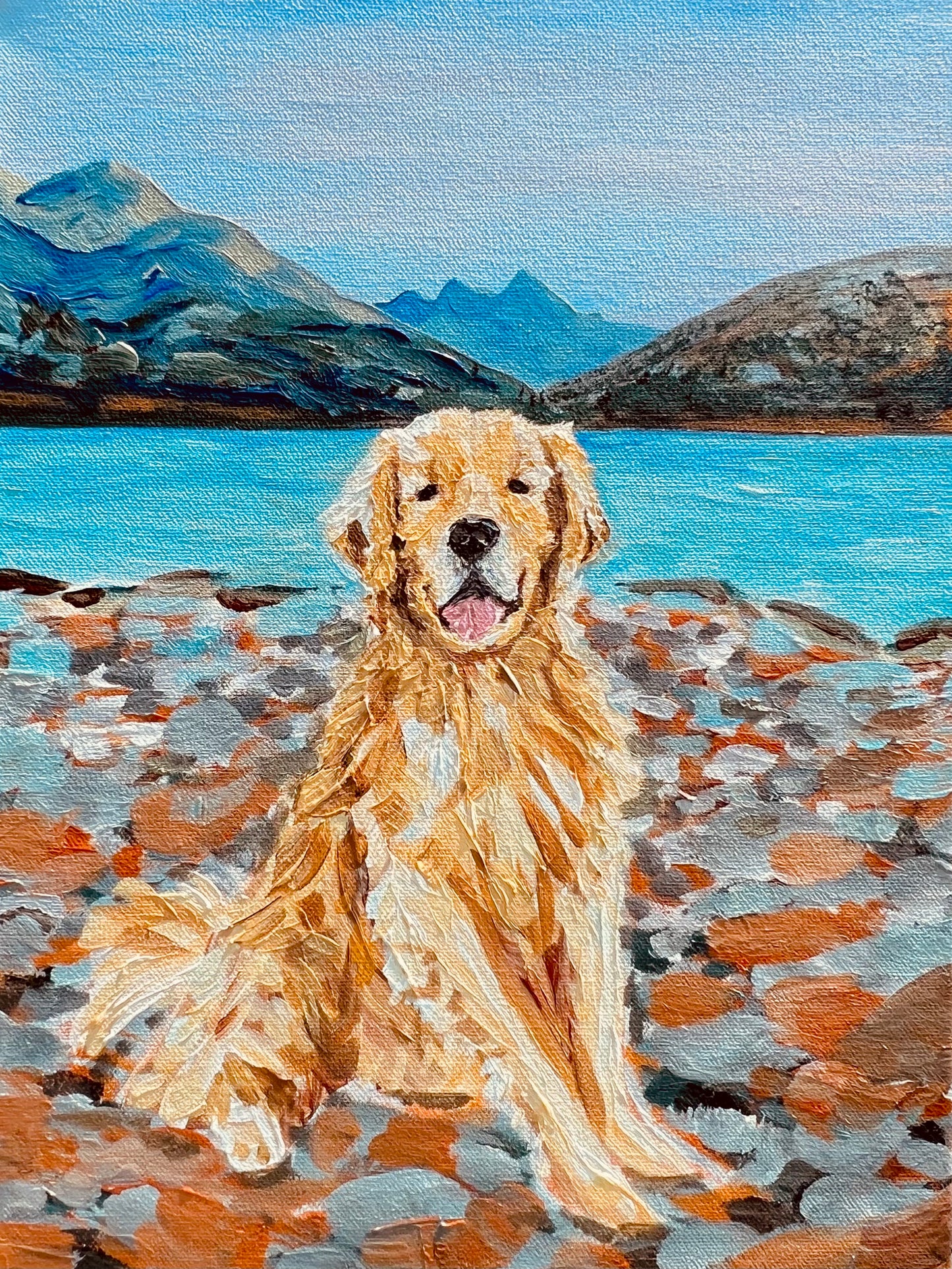 Pet Portraits with Matching Ornament Print