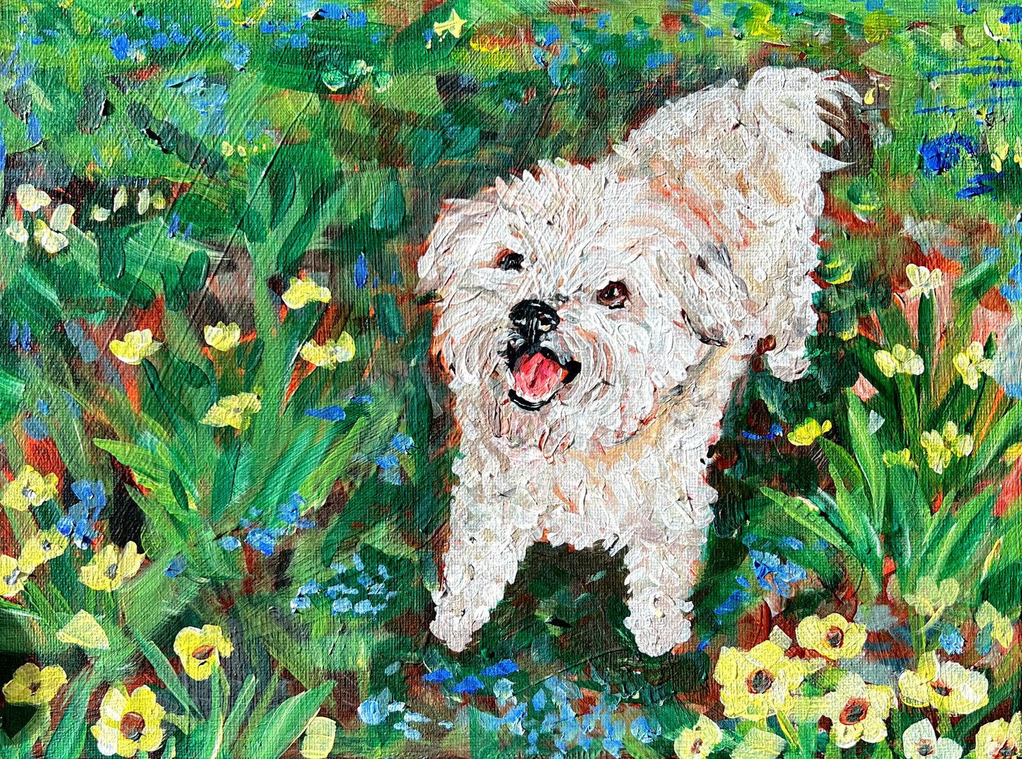 Pet Portraits with Matching Ornament Print