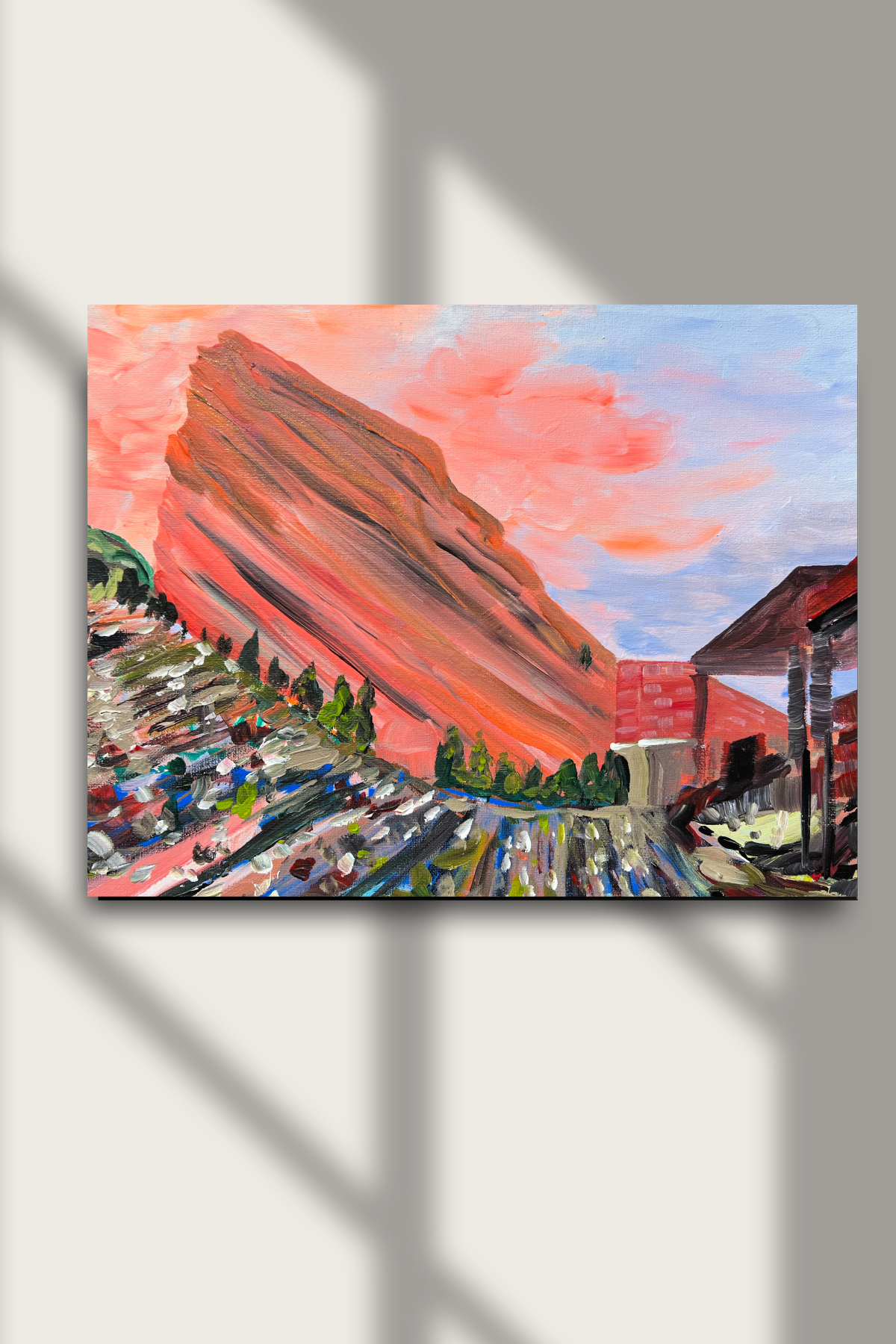 Red Rocks At Sunset Print